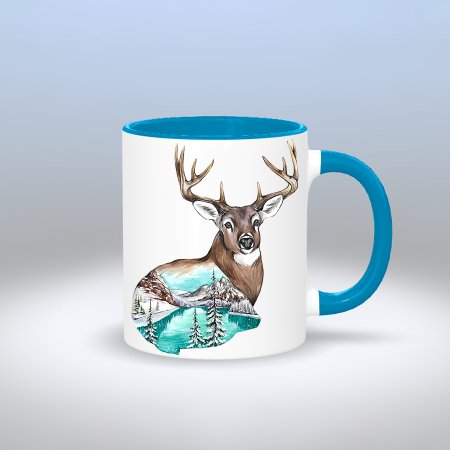 Кружка «Олень и лес»