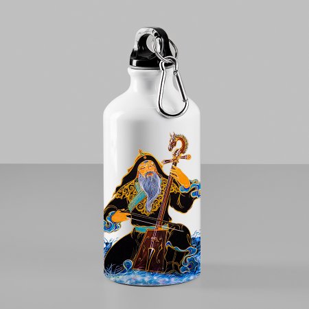 Бутылка для воды «Старец с музыкальным инструментом»