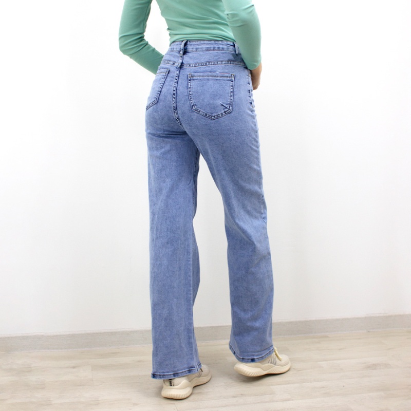 Джинсы женские голубые 2