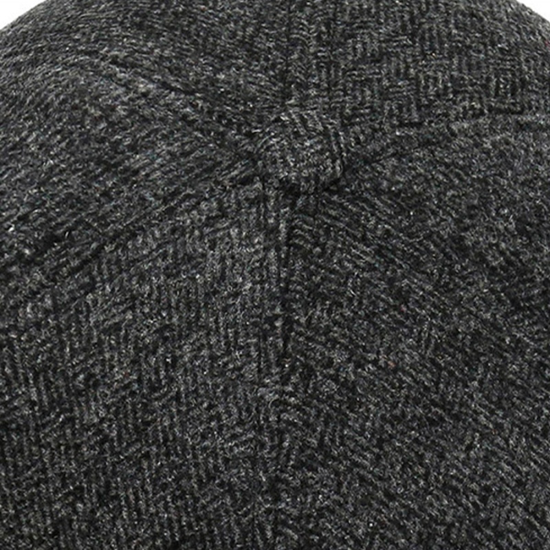 Бейсболка мужская с ушками, черный