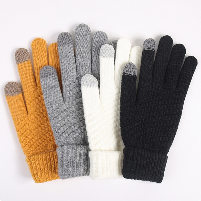 Перчатки сенсорные белые